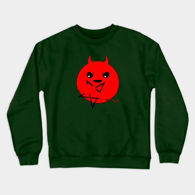 Devil Emoticon Crewneck Sweatshirt by LordNeckbeard